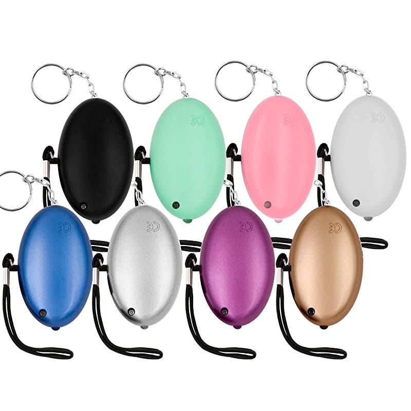 Safe Sound Personal Alarm, 8 Pack 140DB Personal Security Alarm Keychain with LED Lights, Emergency Safety Alarm for Women, Men, Children, Elderly