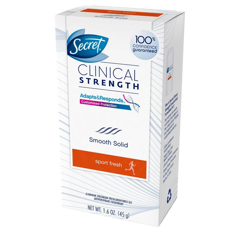 Secret Clinical Strength Active Soft Solid Antiperspirant & Deodorant - 1.6oz