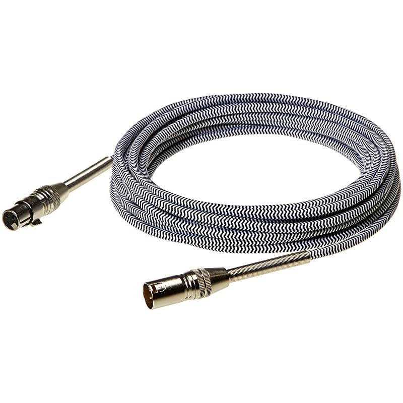 Basics 3 Pin Microphone Cable - 25 Feet, Silver