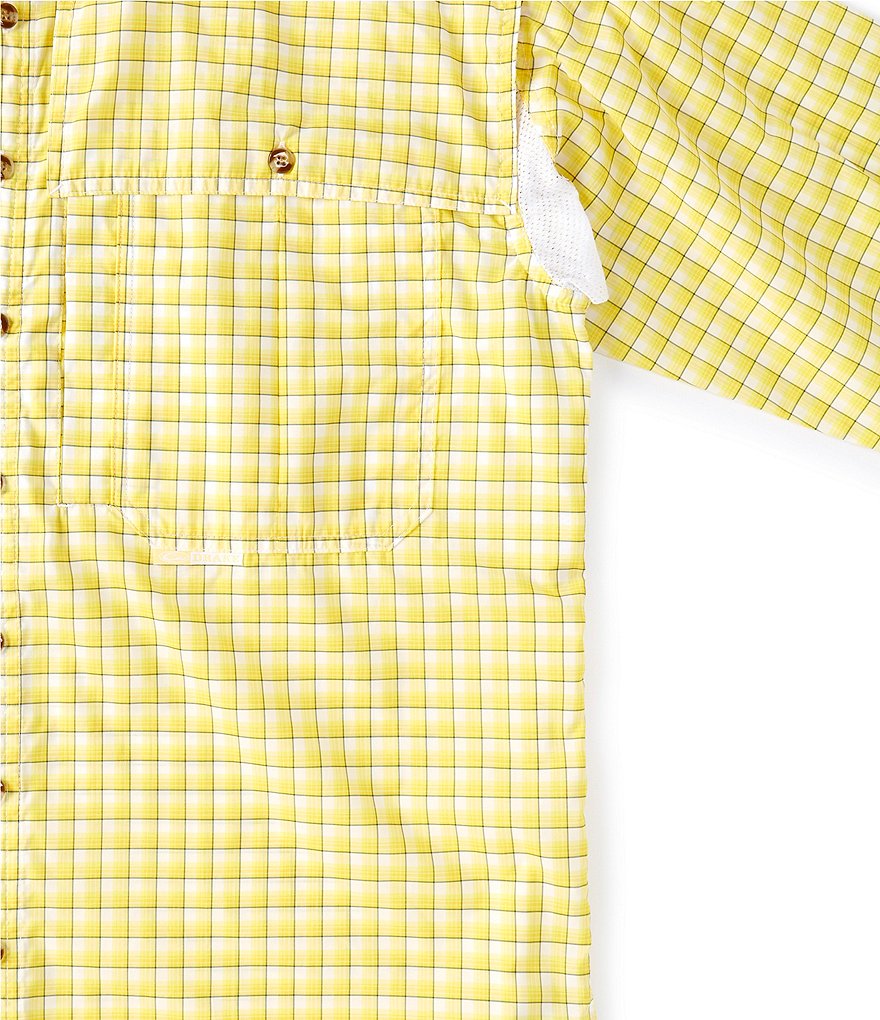 Drake FeatherLite Checked Plaid Wingshooter Performance Long-Sleeve Woven Shirt