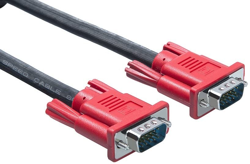 Full HD 1080P computer monitor VGA cable 10 feet with dual ferrite core standard 15-pin male to male VGA cable