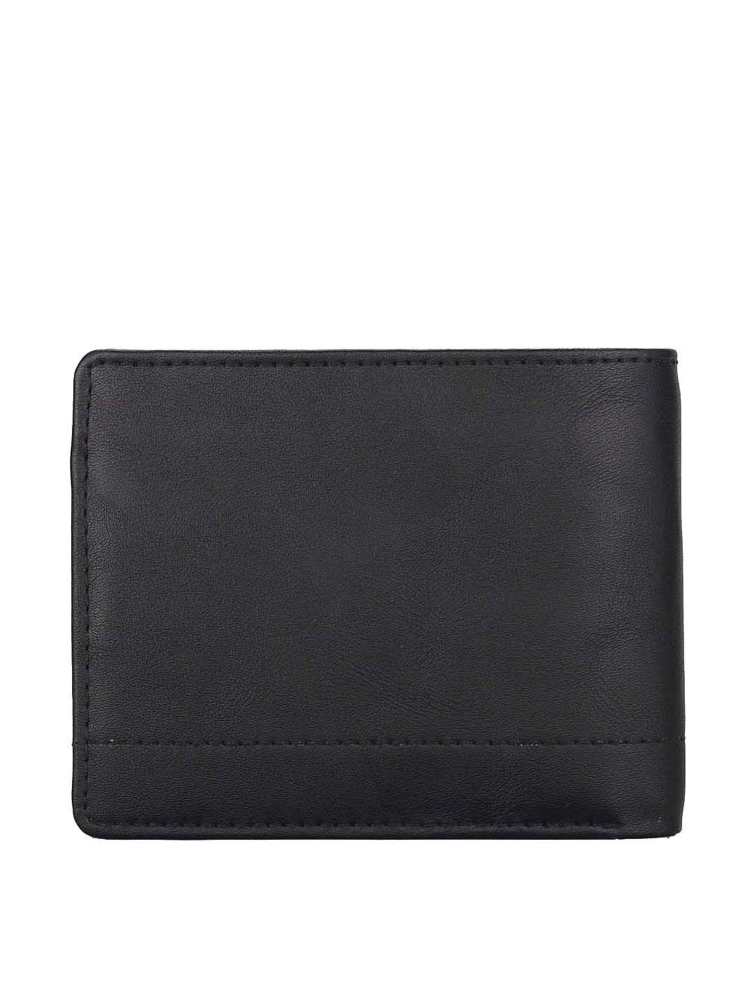 THE HOLISTIK Revival Black & Maroon Casual Leather Bi-Fold Wallet for Men