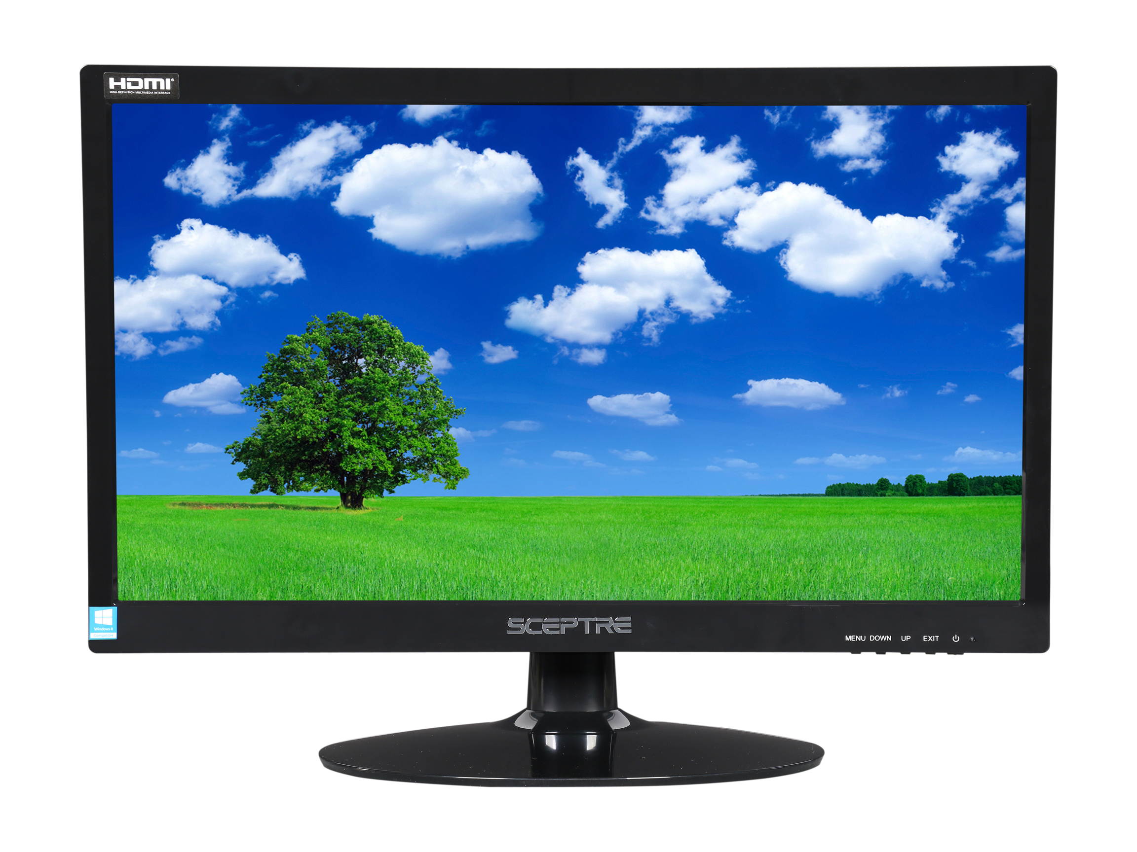 Sceptre E205W-1600 20" 1600 x 900 HD+ Resolution 75Hz 5ms 2xHDMI VGA Built-in Speakers Ultra Thin LED Backlit LCD Monitor