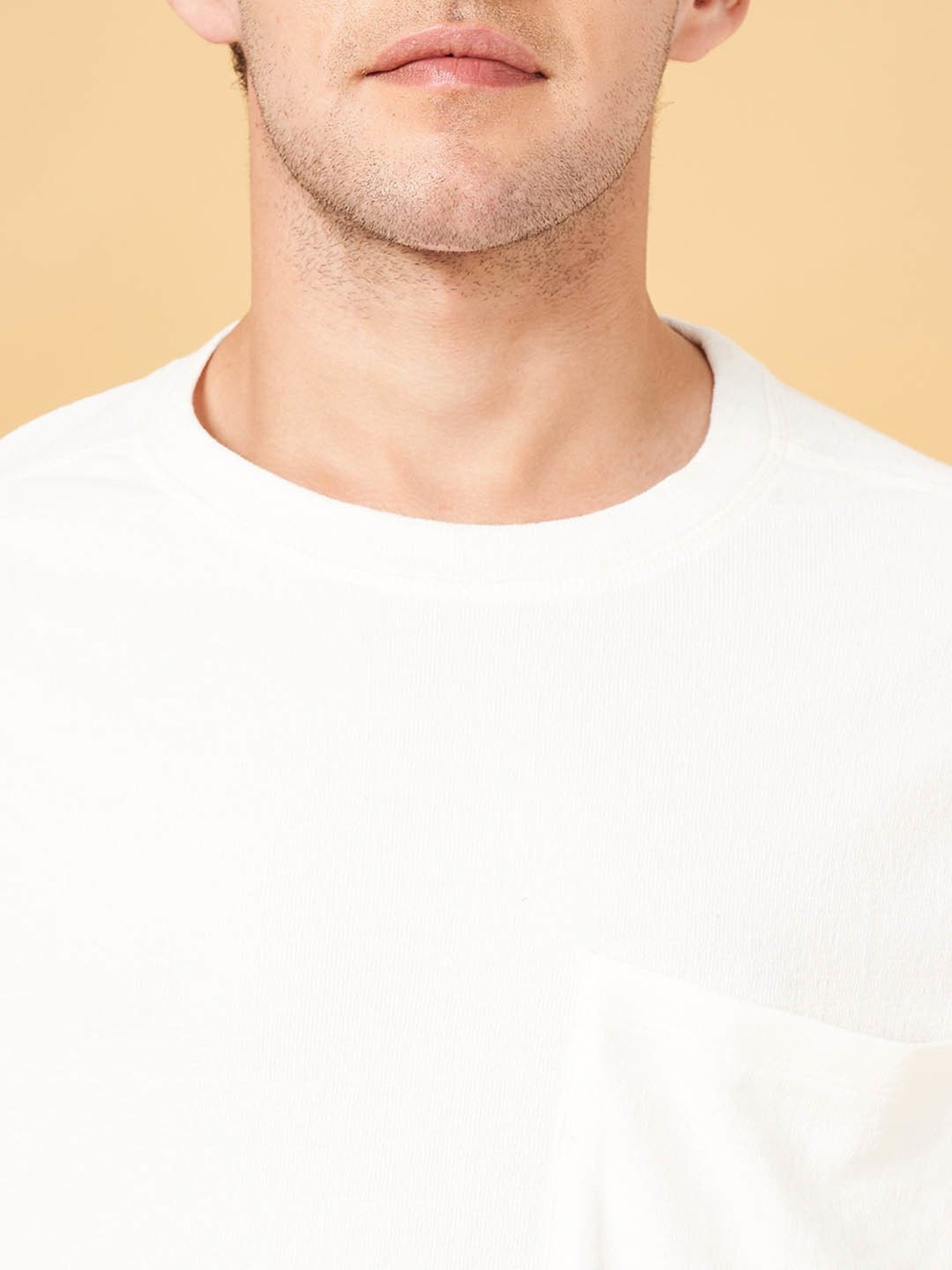 Street 808 by Pantaloons Off White Boxy Fit T-Shirt