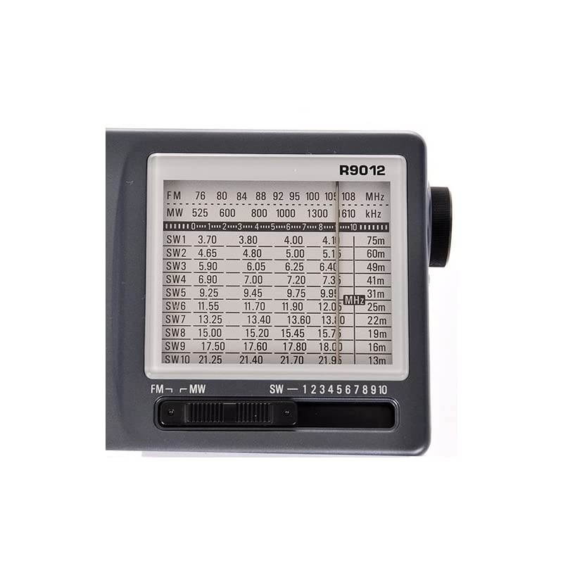 R-9012 AM/FM/SW 12 Bands Shortwave Radio Portable Receiver Gray