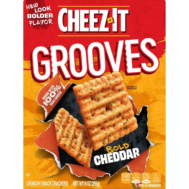 Cheez-It Grooves Original Cheddar Crackers - 9oz