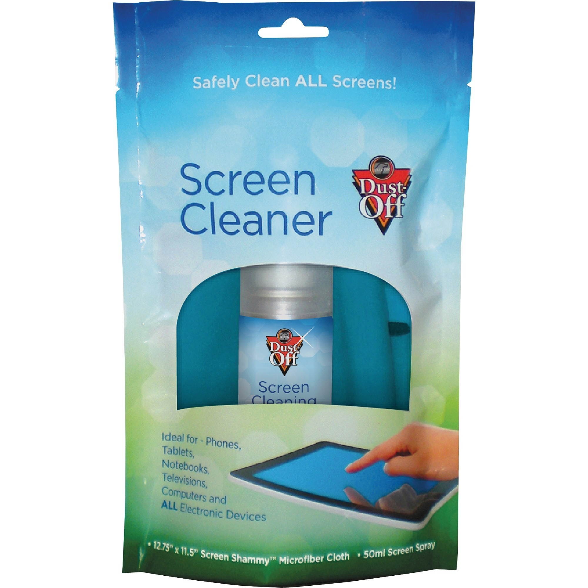 Dust-Off Laptop Computer Cleaning Kit, 8.5 oz. Spray/Microfiber Cloth