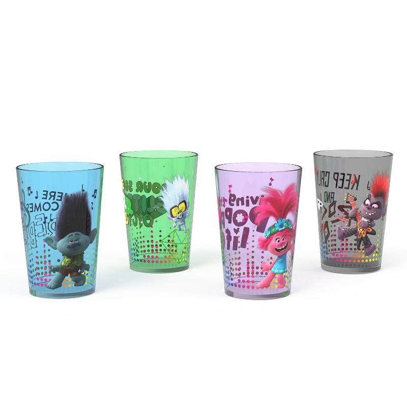 DreamWorks Trolls 14.5oz 4pk Plastic Tumbler Set - Zak Designs