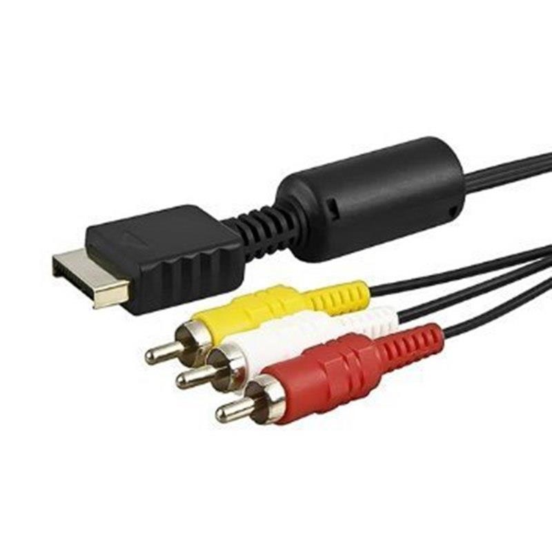 High Quality Audio Video AV Cable Cord Wire to 3 RCA TV Lead for Sony for Playstation PS1 PS2 for PS3 Console Cable
