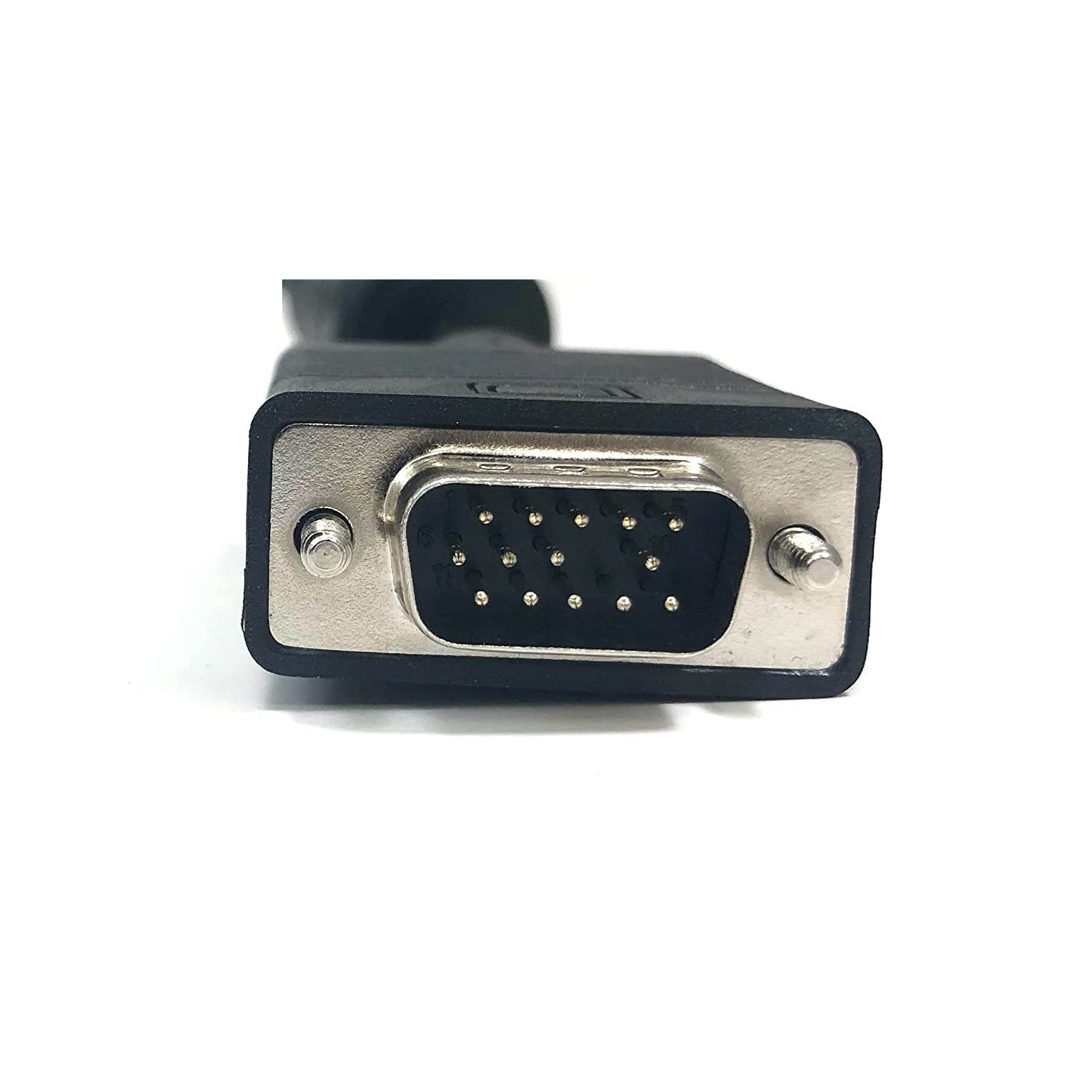 Micro Connectors, Inc. 25 feet X/S/VGA Coaxial HD15 Male To Female Extension Cable Double Shield with Ferrites (M05-110GDS )