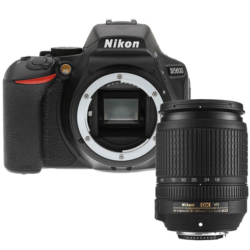 Nikon D5600 24.2MP DSLR Camera with AF-S DX 18-140mm f/3.5-5.6G ED VR Lens (International Version)