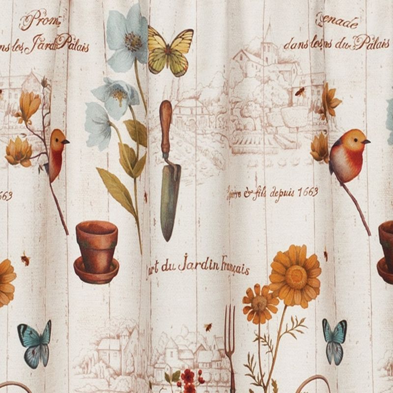 Saturday Knight Ltd Le Jardin Window Swag With 1.5" Rod Pocket - 57x36" Multicolor