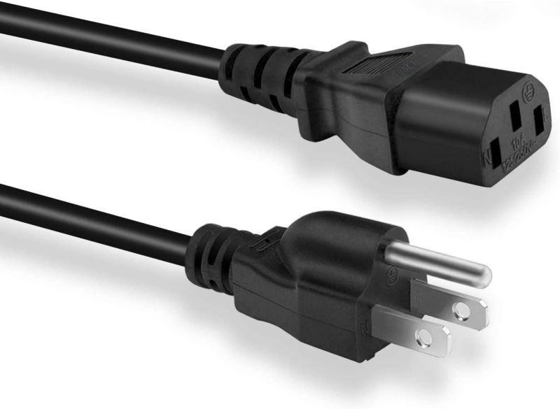XINYUWIN Universal AC Power Cord 3 Prong 6FT Compatible with Personal Computer PC Monitor Plasma TV Printer Power Supply Cable Replacement Instant Pot Pressure Cooker Household Appliance Cord
