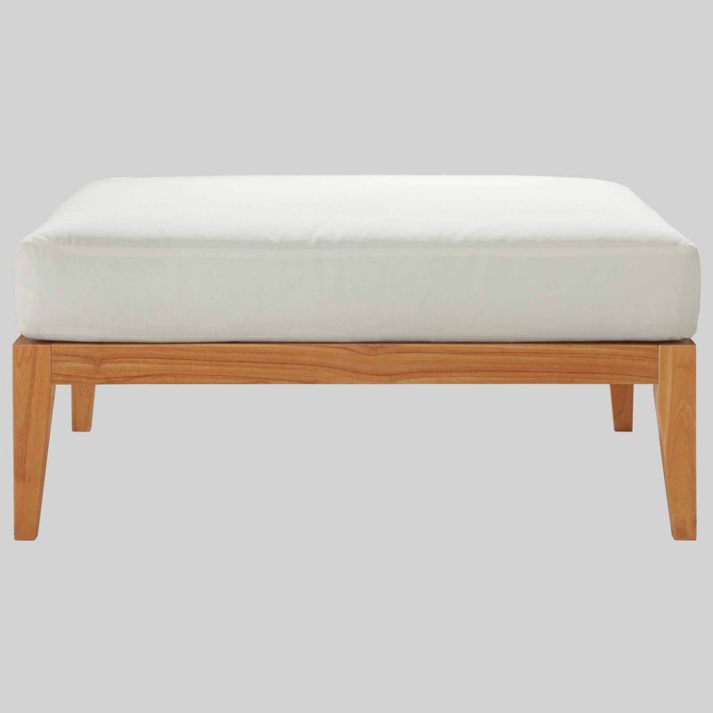 Northlake Outdoor Premium Grade A Teak Wood Dining Patio Armchair White - Modway