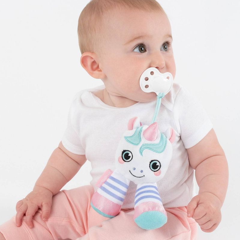 BooginHead Plush PaciPal & PaciGrip Set - 2pk Unicorn