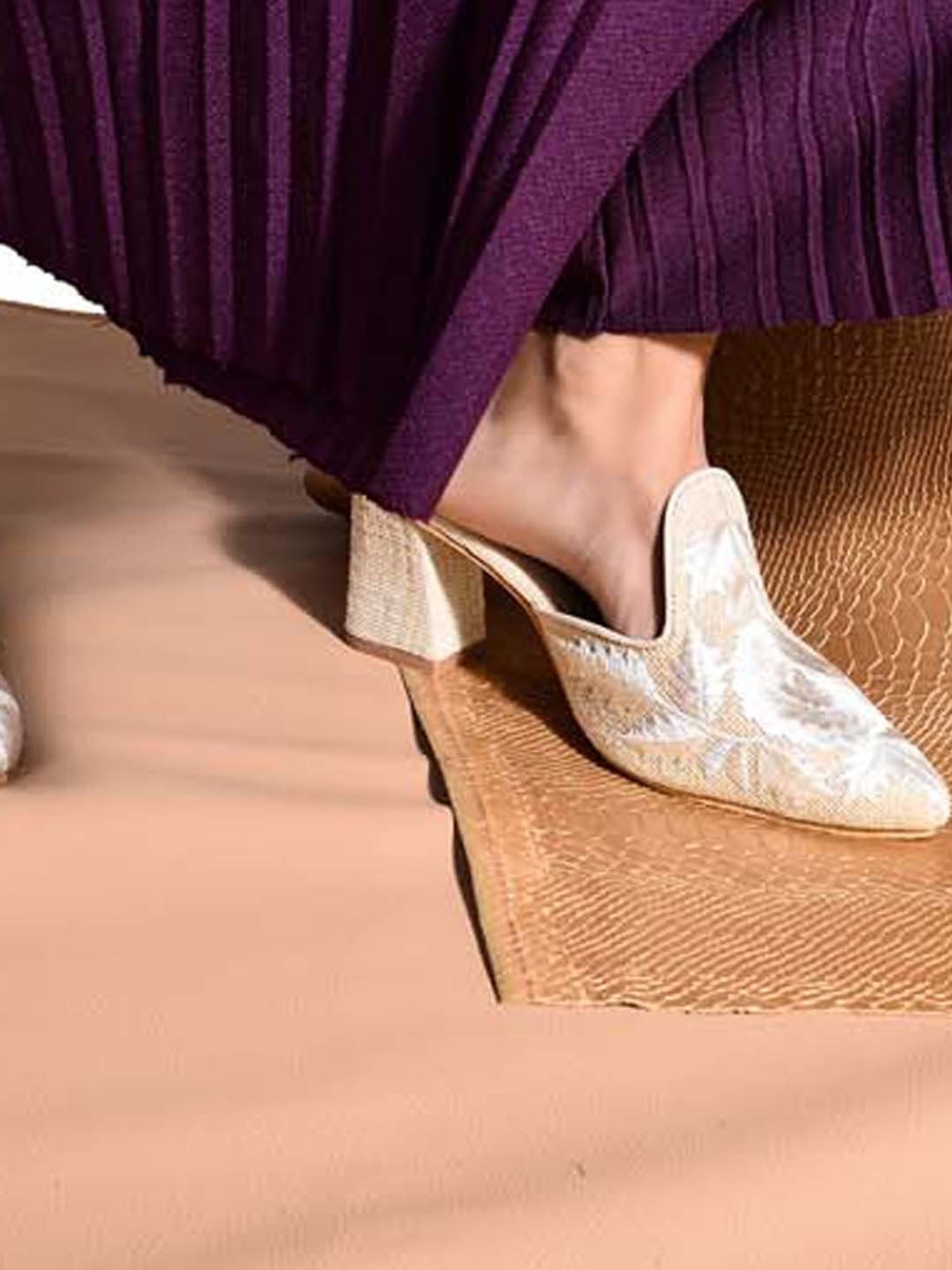 Sole House Women's Nude Mule Shoes