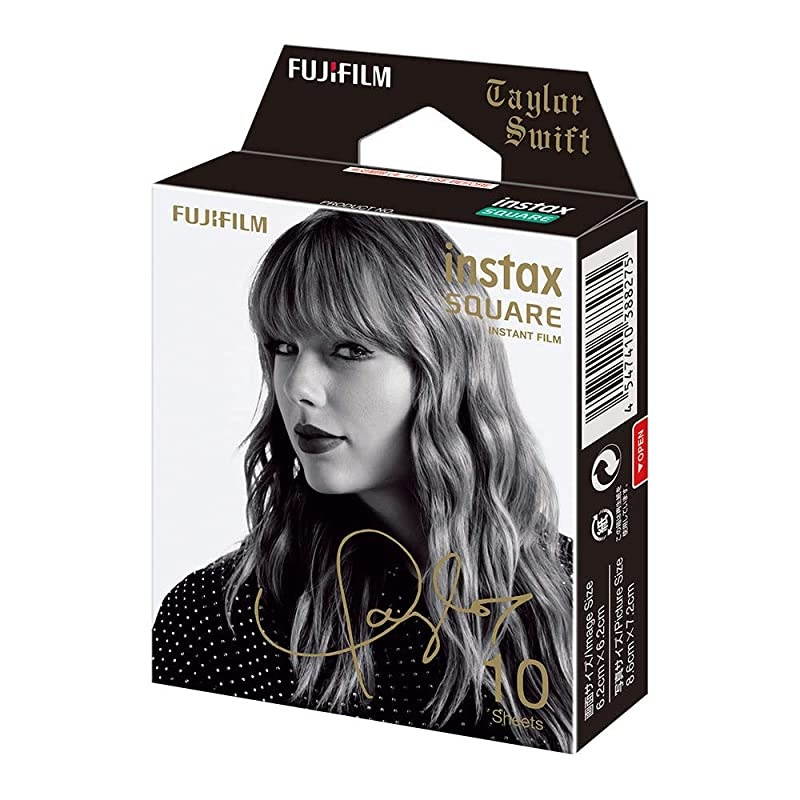 Instax Square Film Taylor Swift Edition (10 Exposures), Black