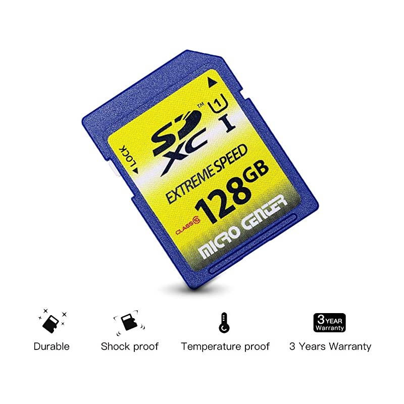 Center 128GB SD Card SDXC Class10 Flash Memory Card