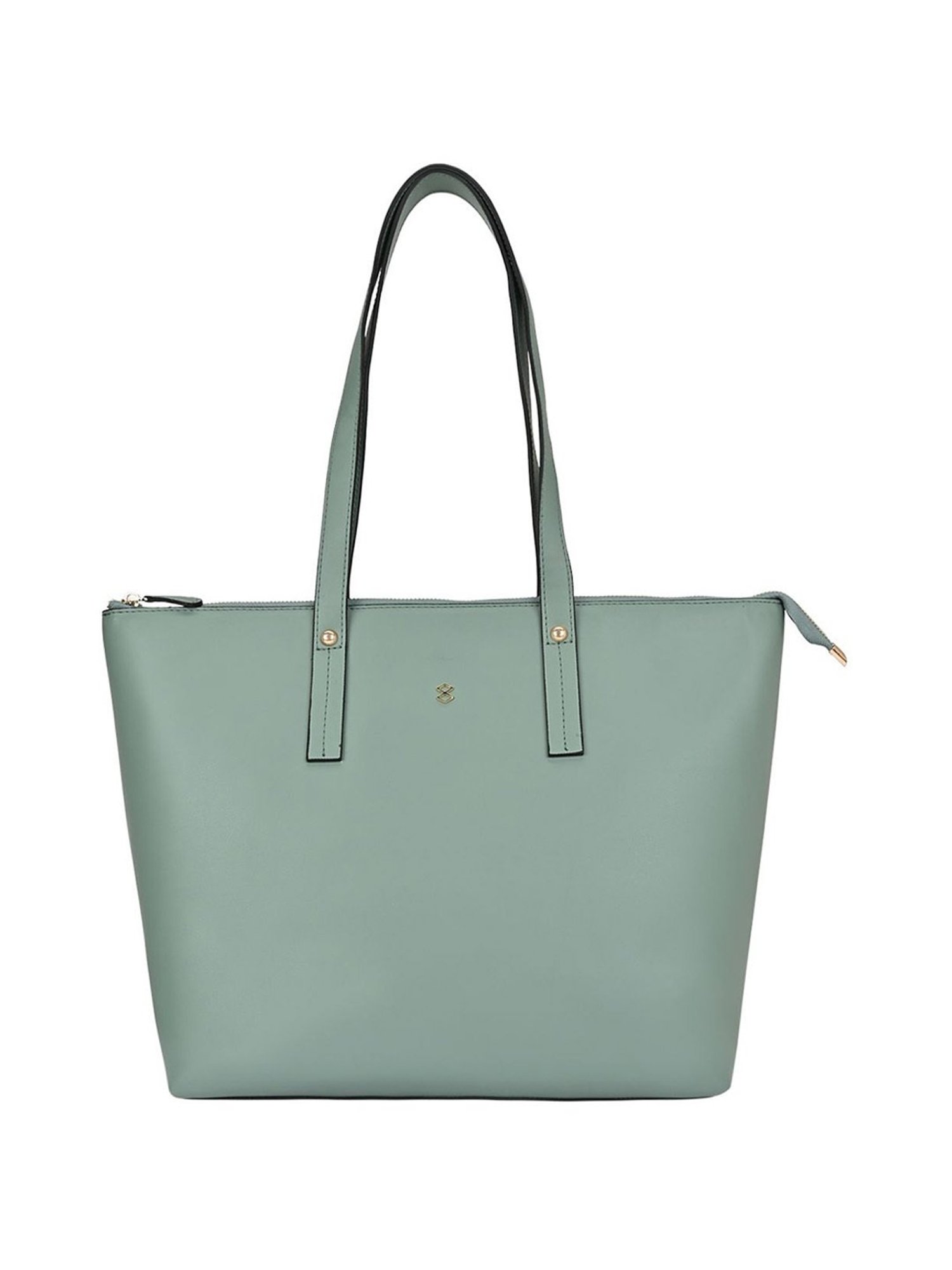Horra Mint Green Solid Tote Handbag