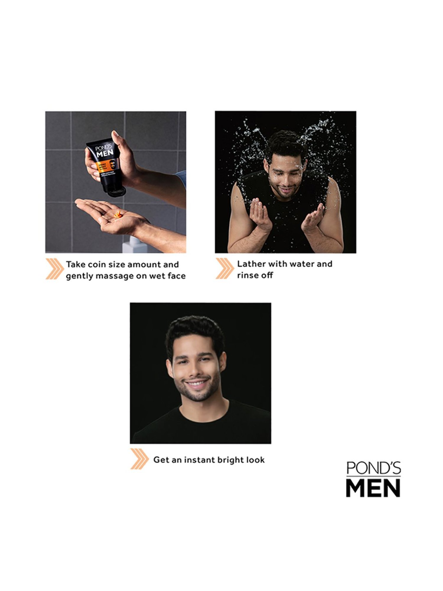 POND'S Men Energy Bright Face Wash - 100 gm