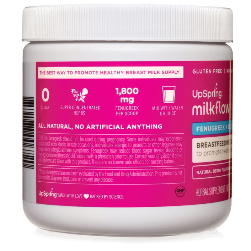 UpSpring Milkflow Sugar Free Berry Breastfeeding Supplement - 8.5oz