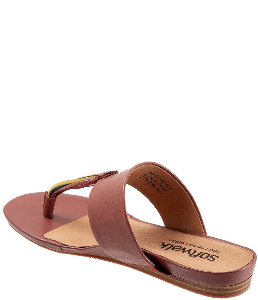 Softwalk Calimesa Leather Thong Slide Sandals