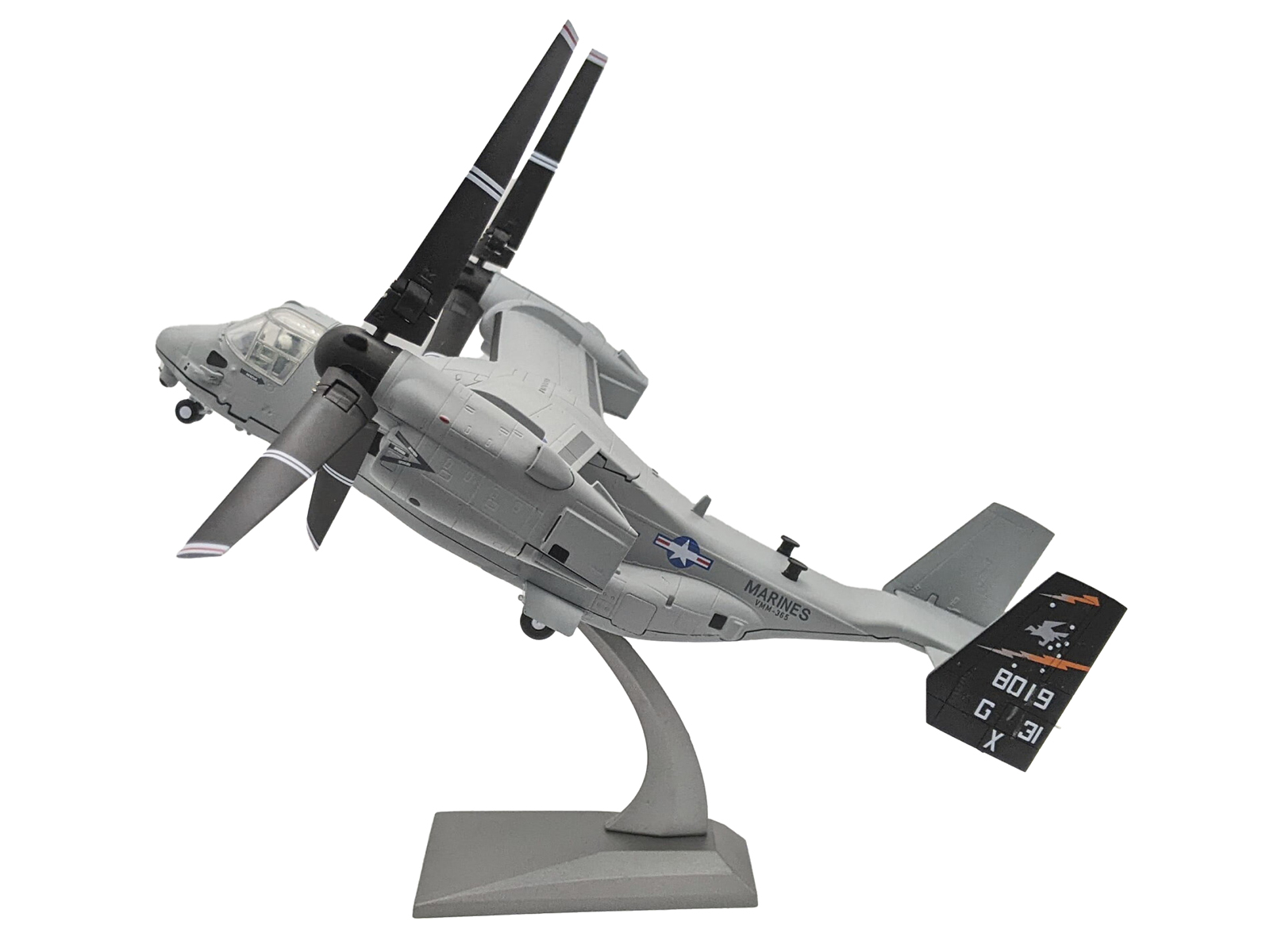 Bell Boeing MV-22 Osprey Aircraft "Marine Medium Tiltrotor Training Squadron 204 (VMMT-204) Raptors 2nd Marine Aircraft Wing MCAS New River" United States Marines 1/72 Diecast Model Airplane