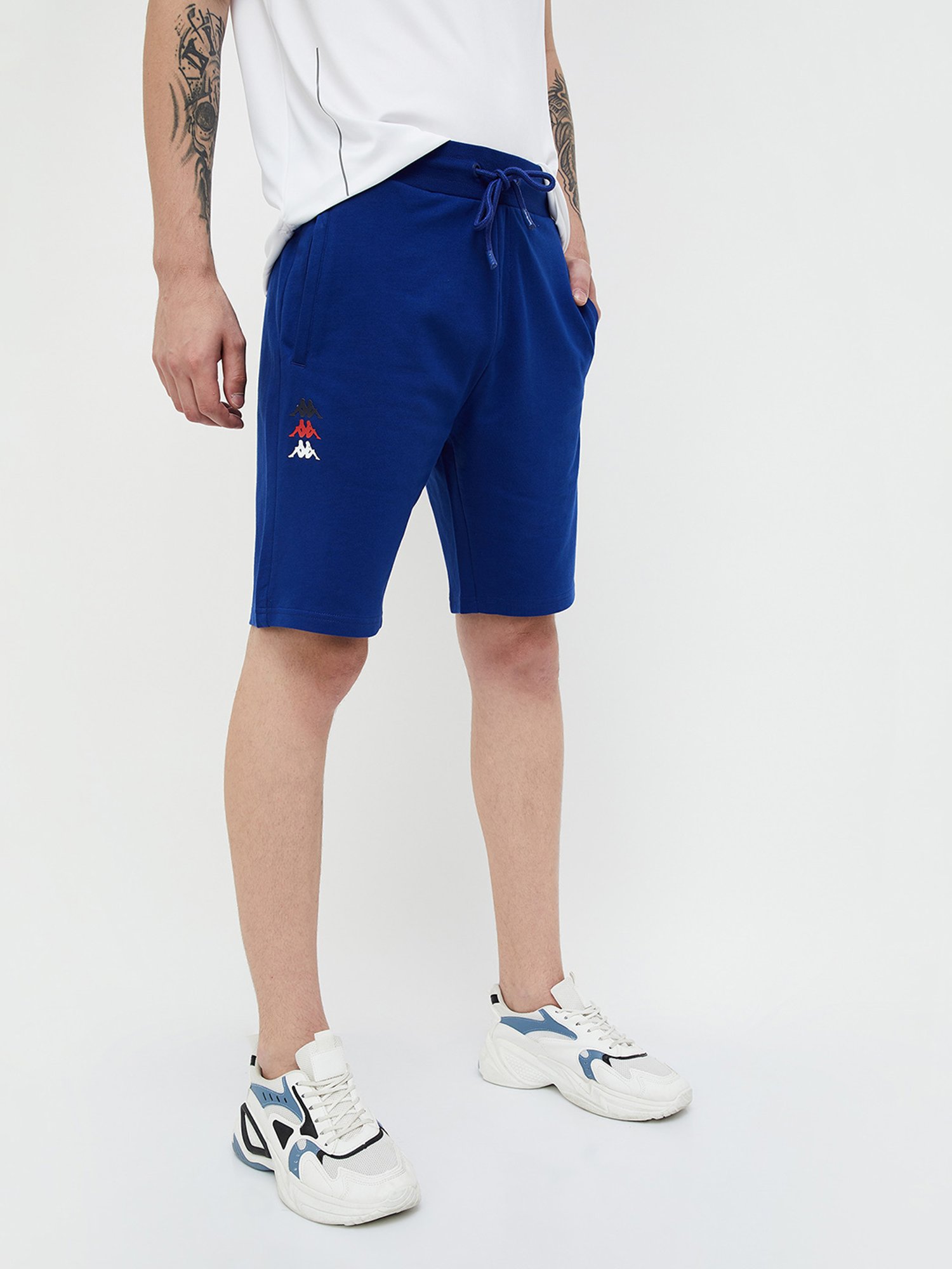 KAPPA Navy Relaxed Fit Sports Shorts