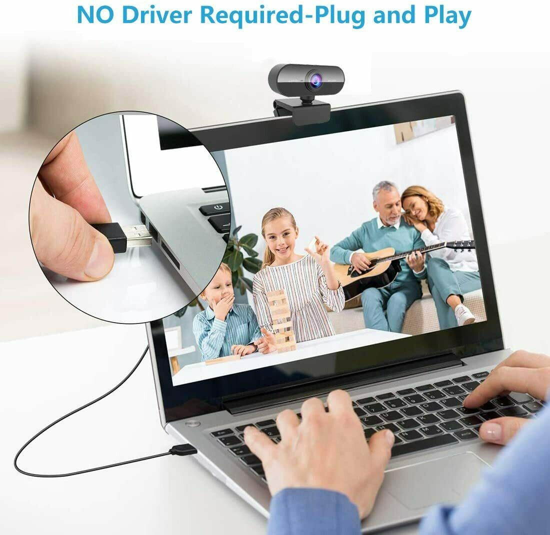 Full HD Webcam for PC/Laptop/Tablet HD 1080P Webcam PC Laptop Camera with Microphone Web Camera Wide Screen Video Calling