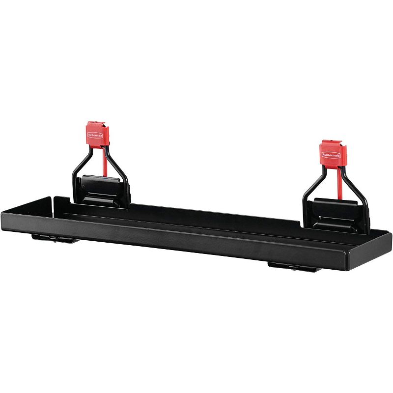 Rubbermaid Shed Shelf, Wire Basket & 50 Lbs Capacity 34" Tool Rack (2 of Each)