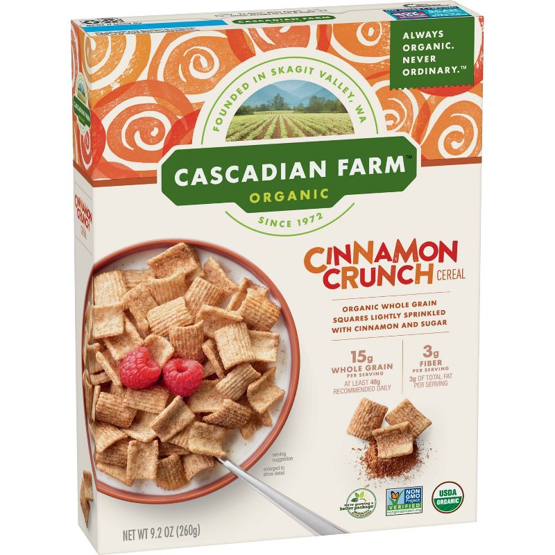 Cascadian Farm Organic Cinnamon Crunch Breakfast Cereal - 9.2oz