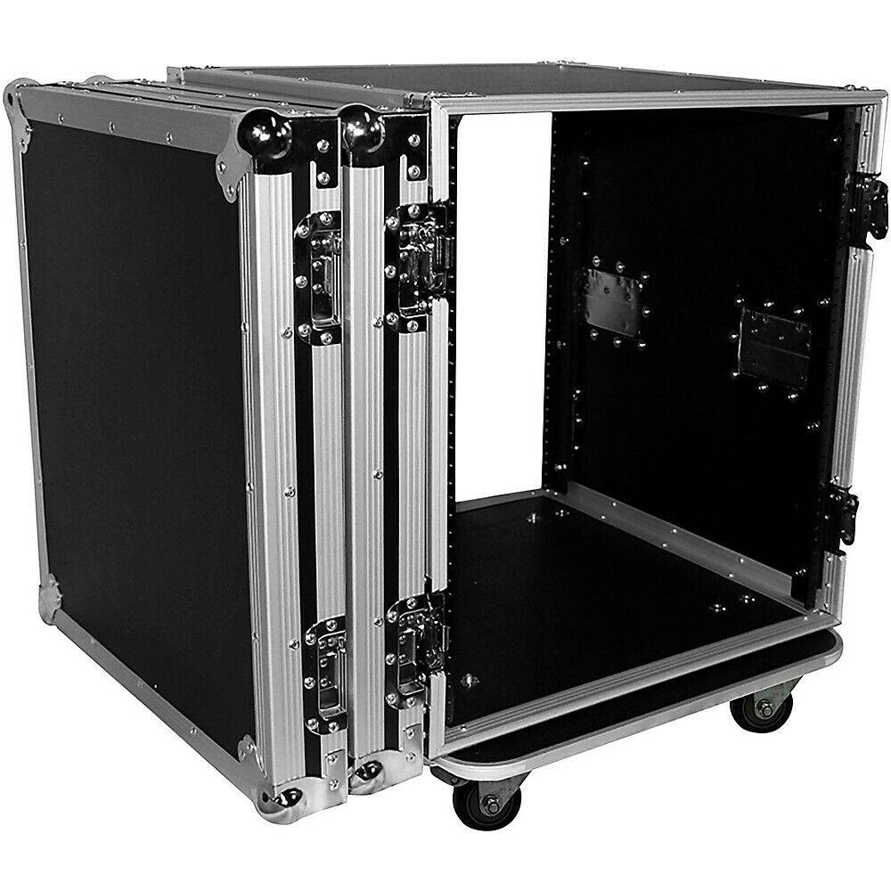 ProX T-12RSS 12U Space Amp Rack Mount ATA Flight Case 19 Inch Depth W/Casters