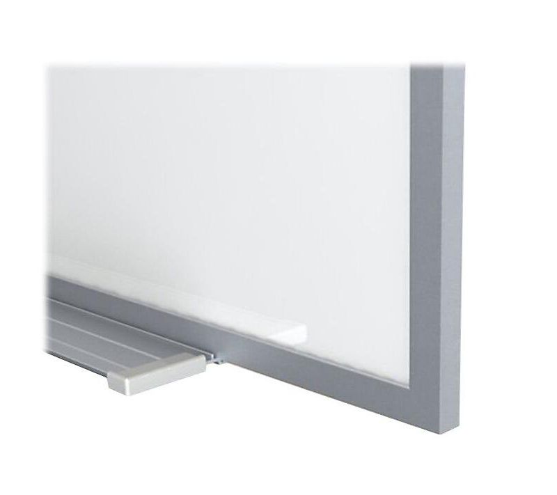 Ghent Magnetic Painted Steel Whiteboard with Aluminum Frame 4'H x 6'W M3464