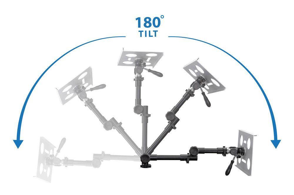 Mount-It! Car Laptop Mount | Under Car Seat Notebook Stand | Fits 12-15.4 Inch Screen Sizes