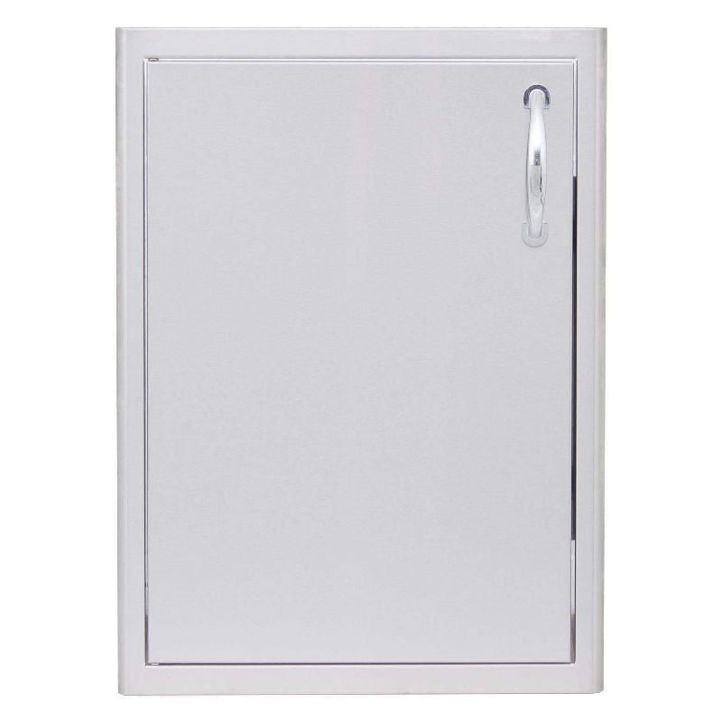 Blaze Outdoor Kitchen Vertical, Left Top Corner Hinged 21-Inch Single Access Door (BLZ-single 2417-LH), Stainless Steel
