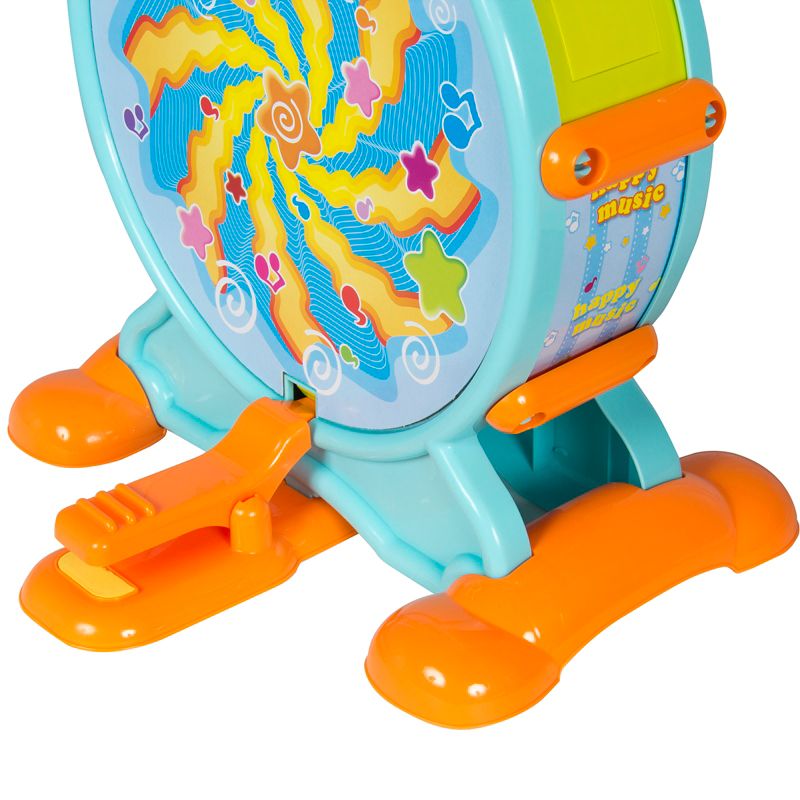 Best Choice Products Kids Electronic Toy Drum Set w/ Adjustable Sing-Along, Microphone, Stool, Drumsticks