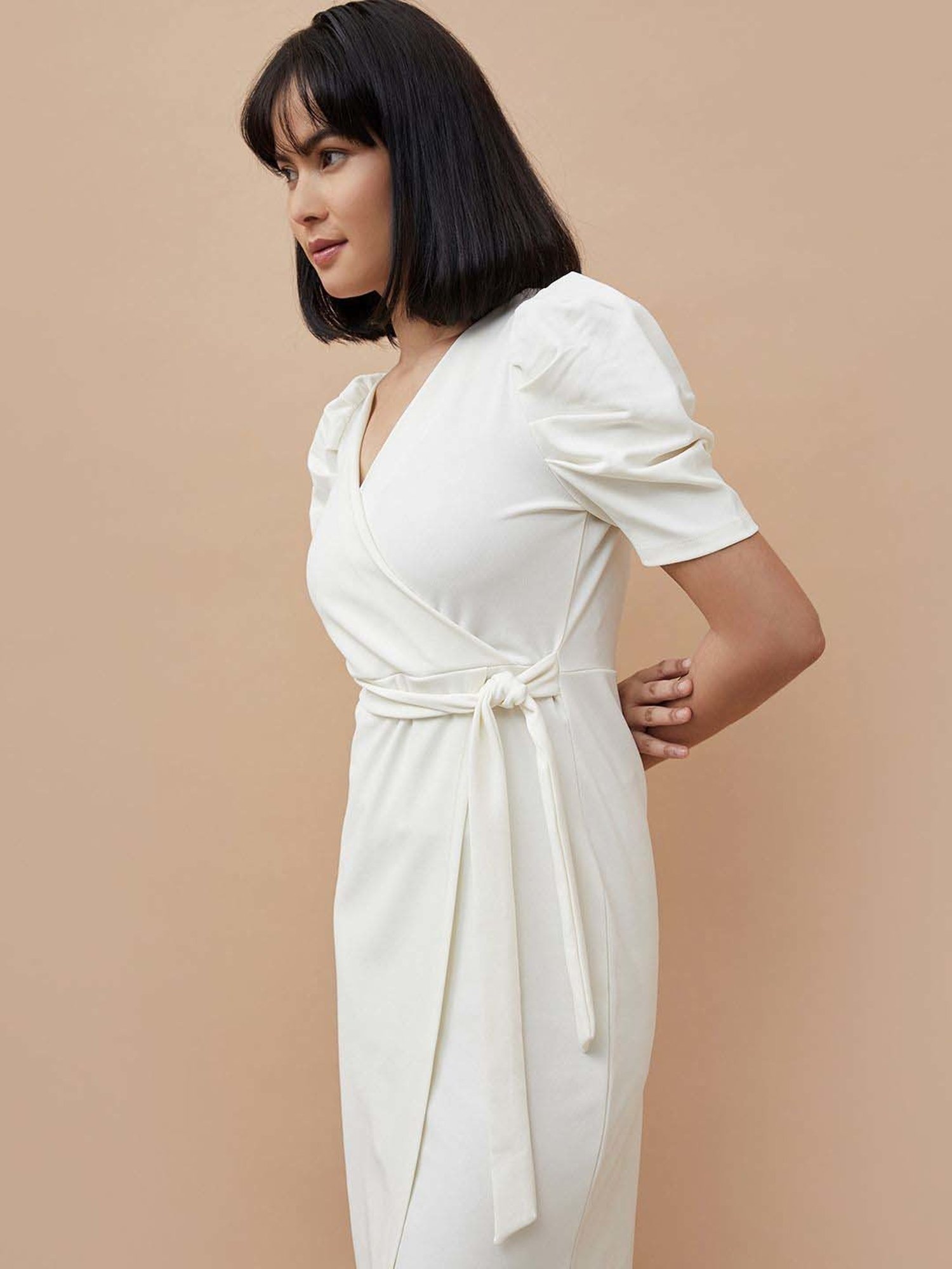 Code by Lifestyle White Wrap Dress