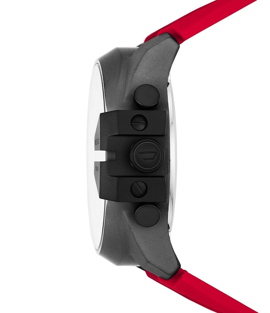 Diesel Mega Chief Analog-Digital Red Nylon and Silicone Watch