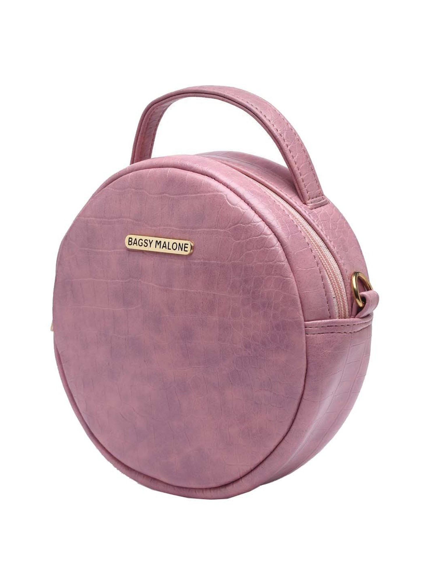 Bagsy Malone Pink Textured Medium Sling Handbag