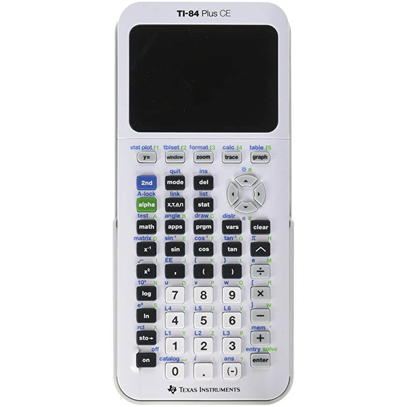 TI84 Plus CE Graphing Calculator White