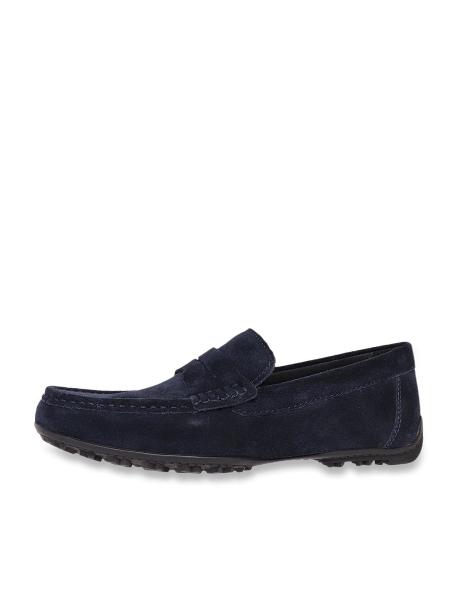 Geox Men's Kosmopolis Navy Leather Casual Loafers