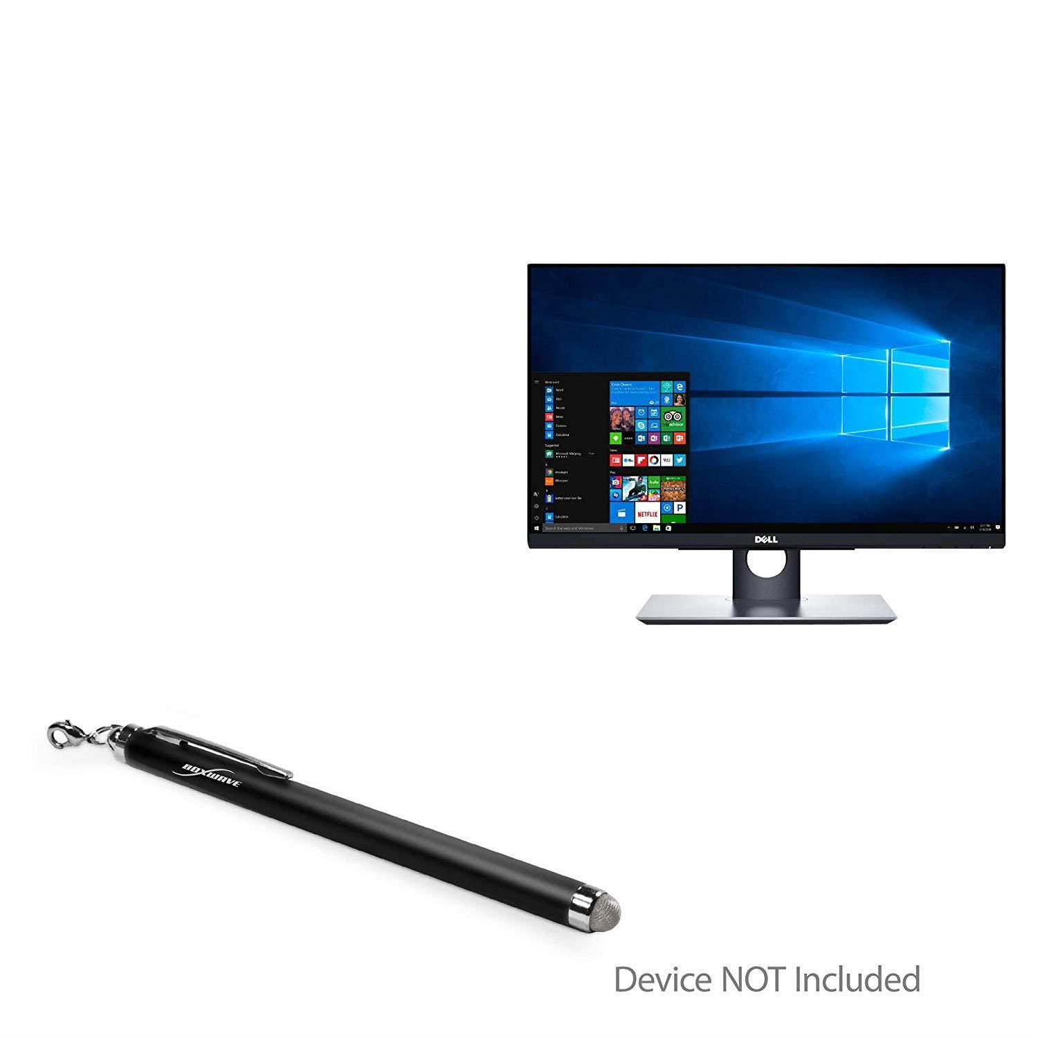 BoxWave Dell P2418HT (23.8") Stylus Pen, [EverTouch Capacitive Stylus] Fiber Tip Capacitive Stylus Pen for Dell P2418HT (23.8") - Jet Black