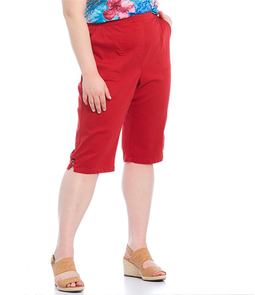 Vince Camuto Plus Size Tencel Drawstring Shorts