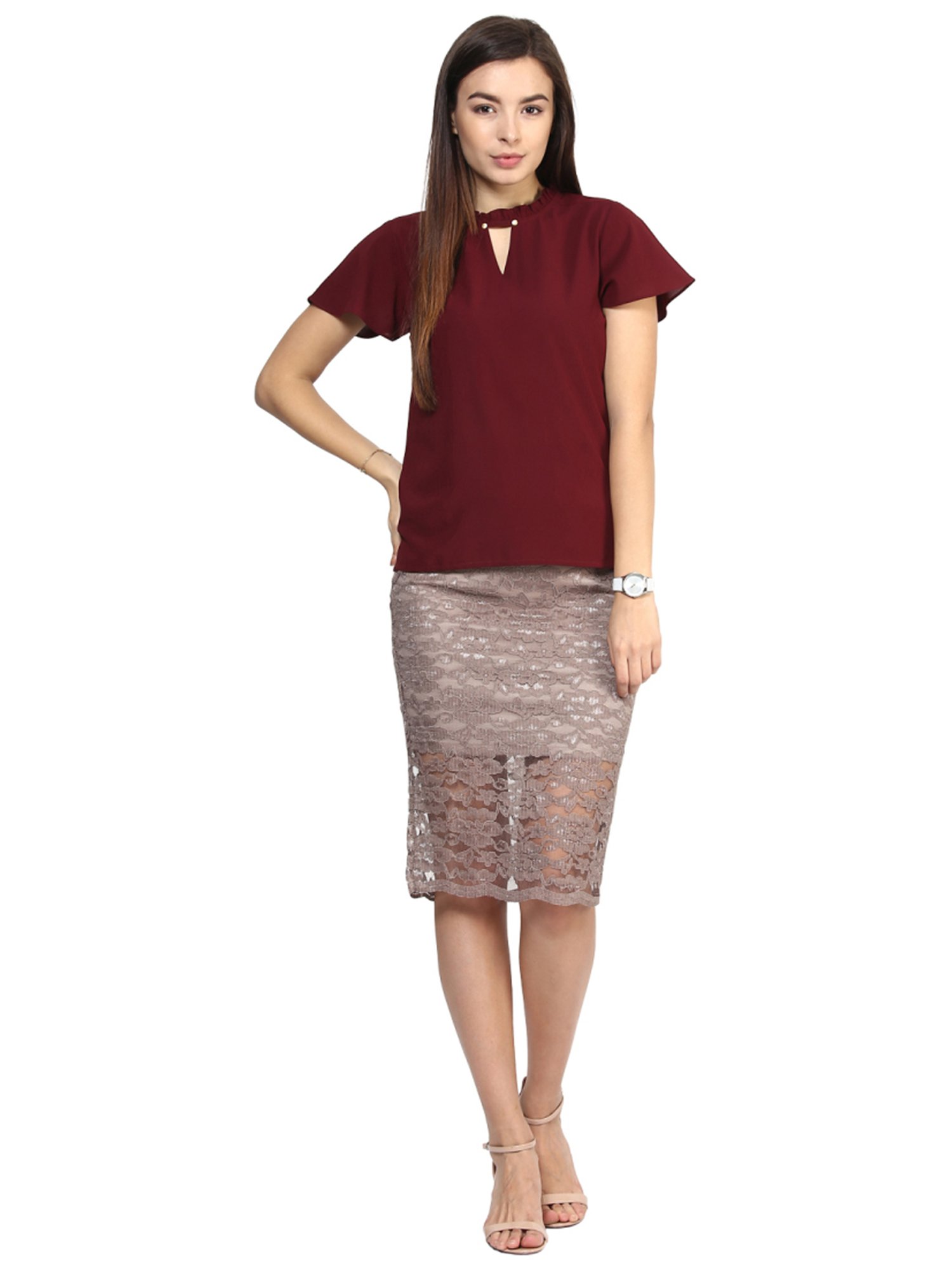 Rare Red Regular Fit Top