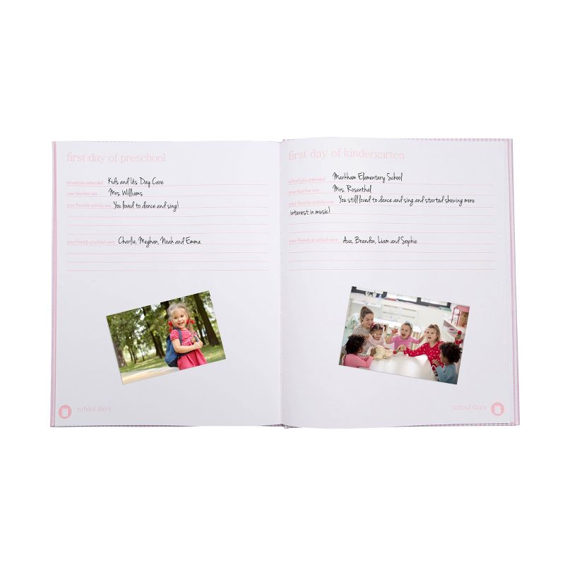 Pearhead Pink Striped Babybook