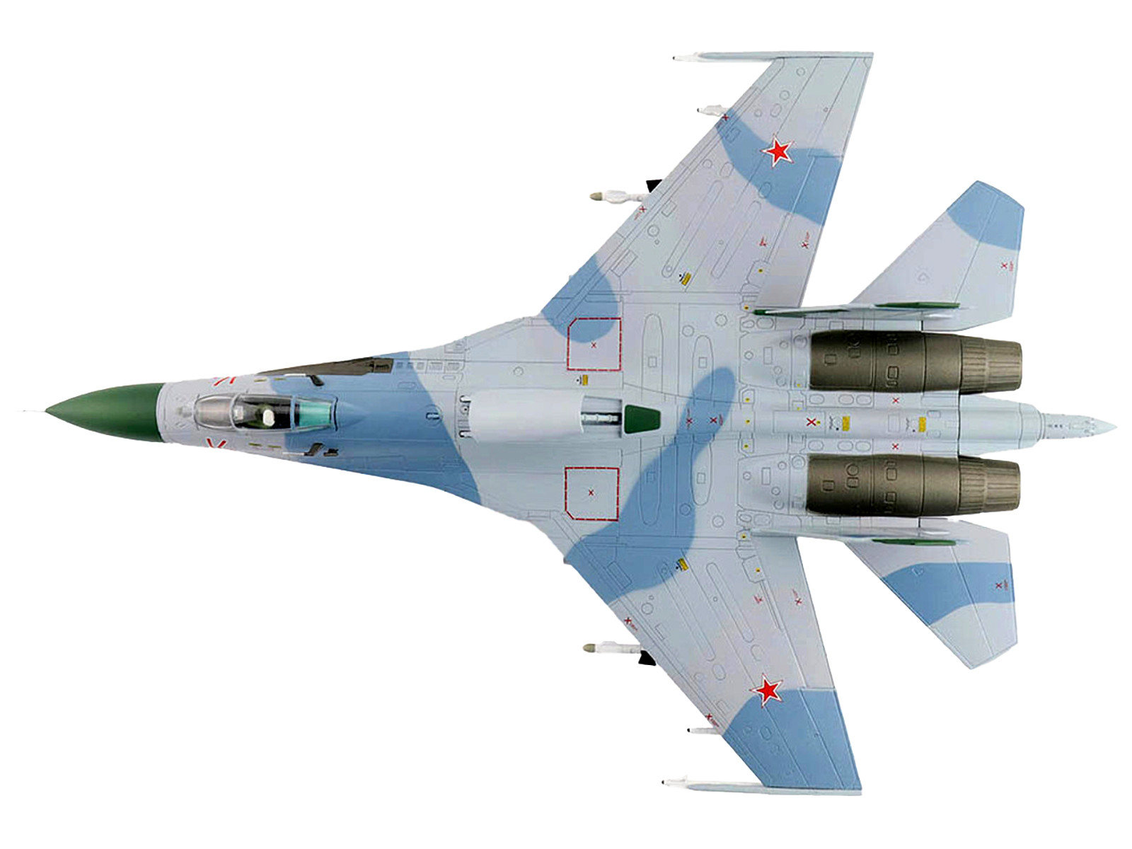 Sukhoi Su-24M Fencer-D Bomber Aircraft "Ukraine War" (2023) Ukrainian Air Force 1/72 Diecast Model by JC Wings