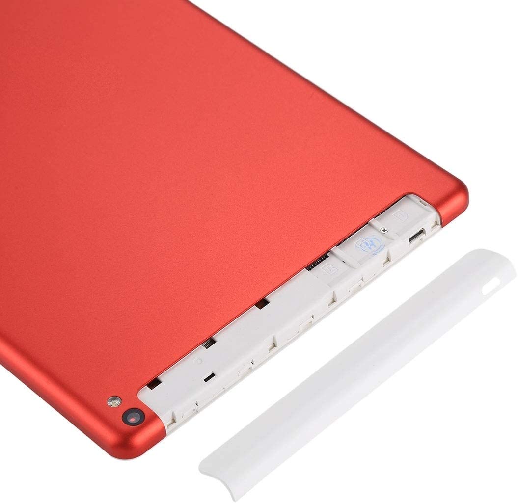 10-inch Tablet PC, Android 9.0 Pie Tablet with 1.3 GHz Quad-core Processor, 8 GB RAM 128 GB storage, Support 3G/WiFi, Bluetooth, Dual Cameras(Red)