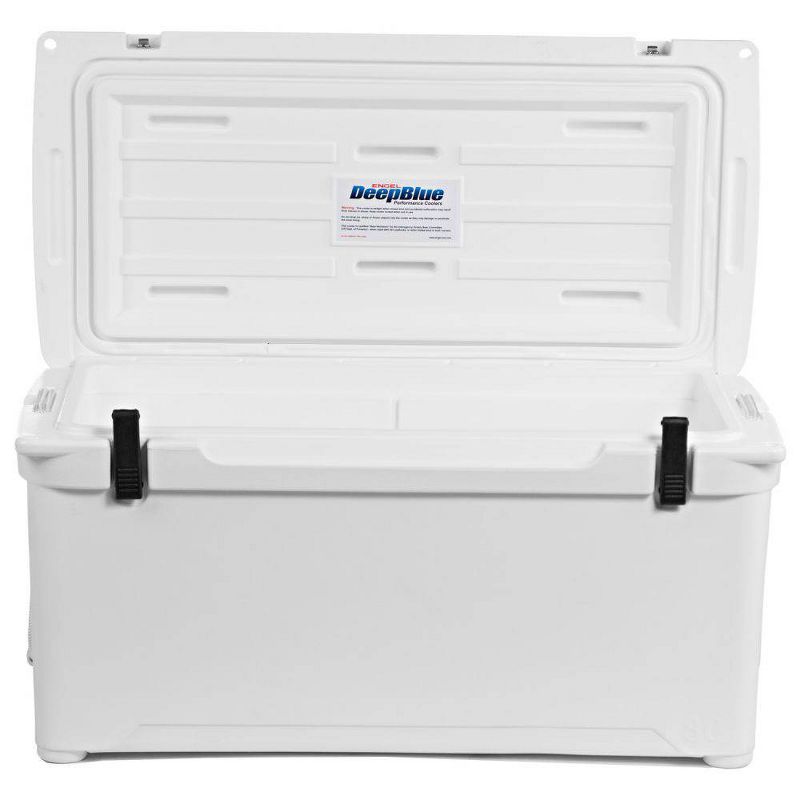 Engel High Performance 74-Quart Portable Durable Rotomolded Airtight 75 Can Hard Cooler and Ice Box for Camping, Sports Events, and Fishing, White