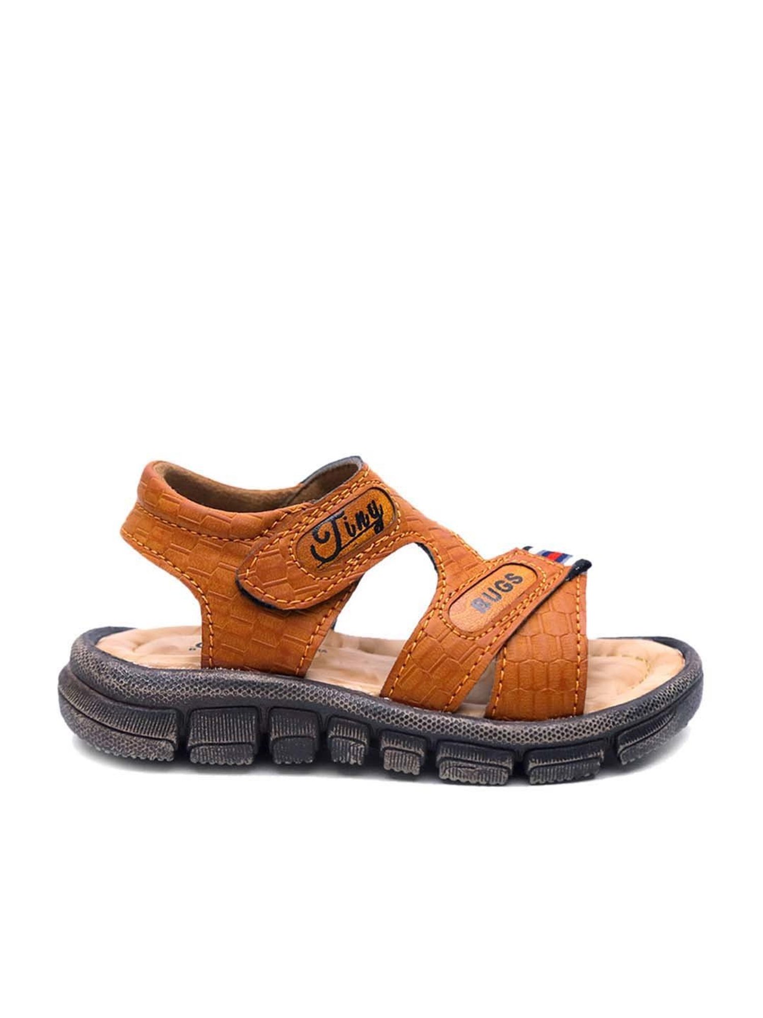 Tiny Bugs Kid's Tan Ankle Strap Sandals