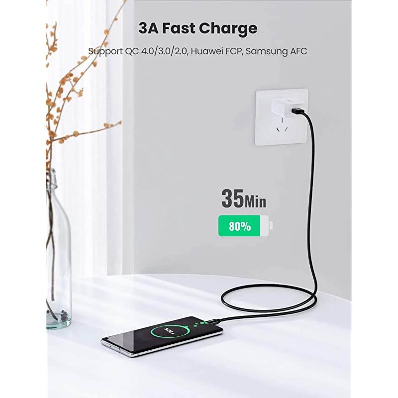 USB C Cable 2 Pack USB Type C Cable 3A Fast Charging Cable Nylon Braided Cord Compatible for Samsung Galaxy Note20 S20 S10 Plus S9 S8 Nintendo Switch GoPro Hero 7 6 LG G8 G7 V40 V30 3FT